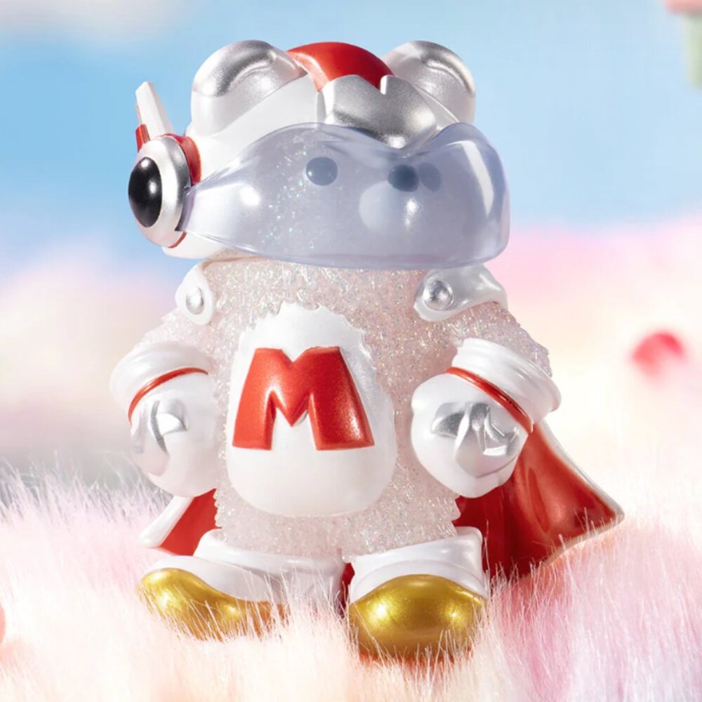 POP MART x Instinctoy Muckey Play Time Superhero Clear Art Toy